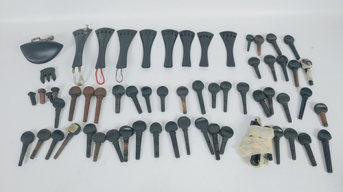 Lot vintage violin parts - of,