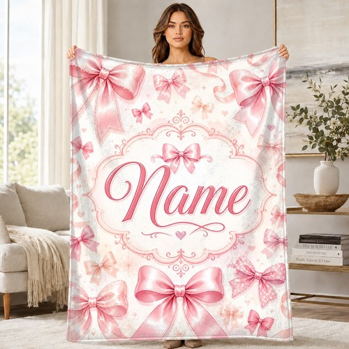 Pink bows ornate center coral - ornate,