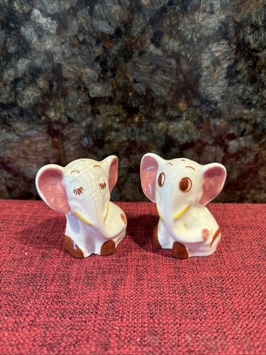 Vintage white pink - vintage, elephants