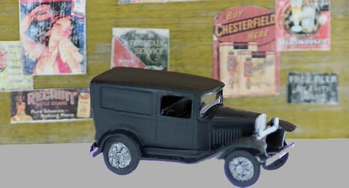 Scale delivery van 1930s - scale,