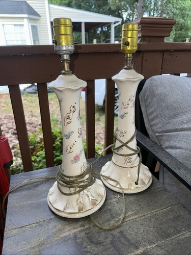 Vintage bedside lamp - bedside, pair