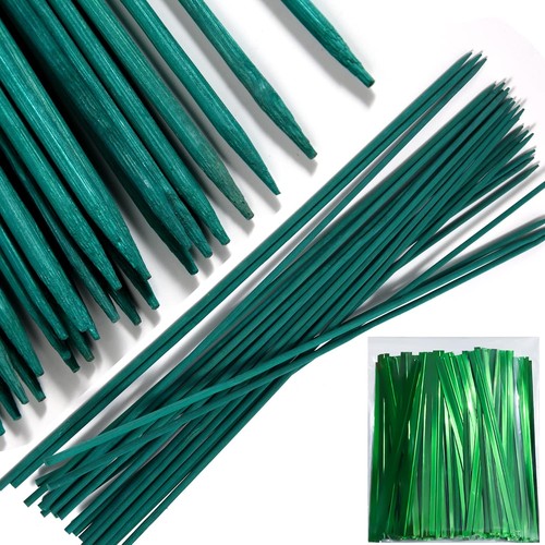 Wooden garden plant stakes - wooden,