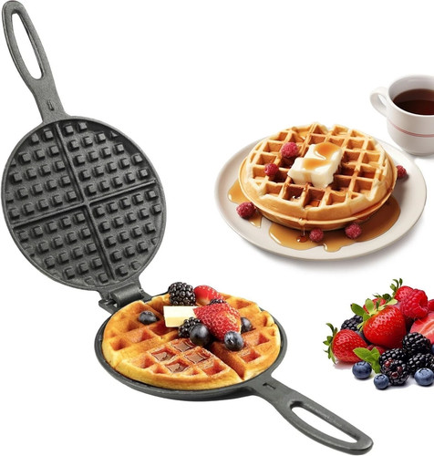 Cast iron waffle - cast,
