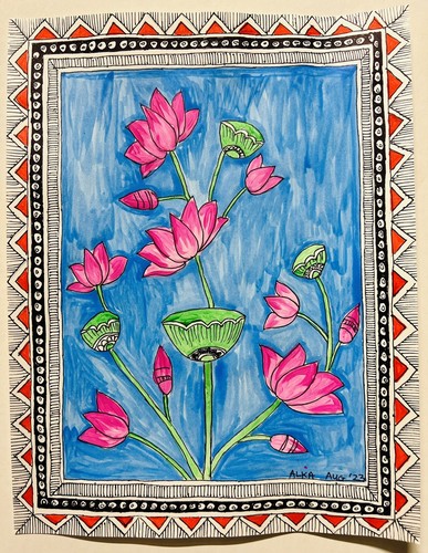 Madhubani painting pichwai - painting,