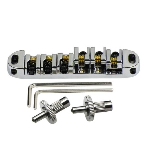 Chrome guitar roller saddle - chrome,