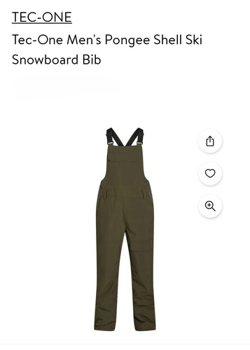 Ski bib dark green - green, xl
