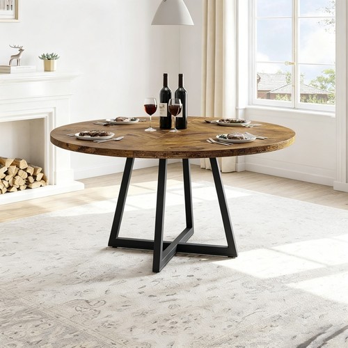 Dining table round metal - 47",
