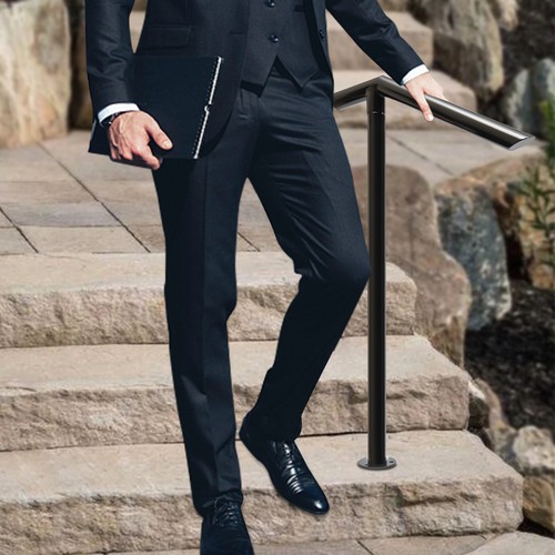 Outdoor stair railing step - railing,