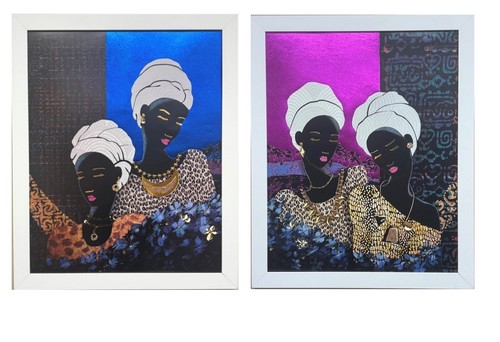 African foil art - african,
