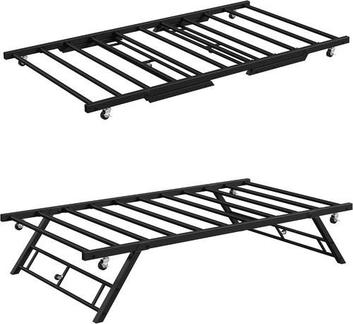 Stand trundle bed frame - up,