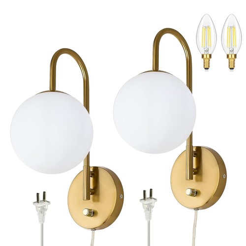 Globe wall sconces set - globe,