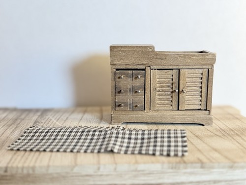 Vintage wooden dry sink - vintage,