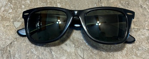 Vtg black l ray ban - b&l,