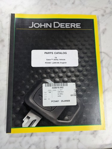John deere service parts list - service,