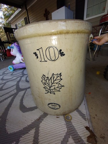 Antique gallon crock - gallon,