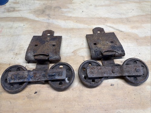 Antique barn door rollers - barn,