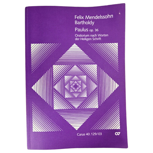 Mendelssohn paulus vocal - mendelssohn, op