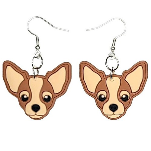 Chihuahua earrings handmade - chihuahua,