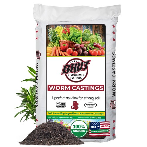 Organic worm castings lb - worm, 5