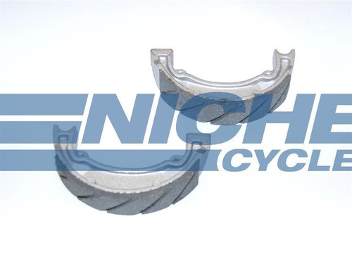 Rear grooved brake shoes - brake,