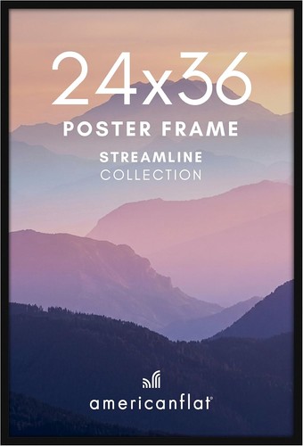 Modern thin border poster - modern,