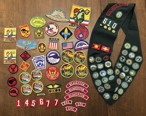 Vintage girl scout - sash, lot