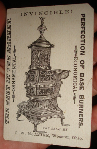Old antique wood burning stove