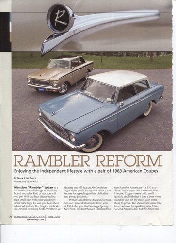 1963 amc rambler american - amc, 440