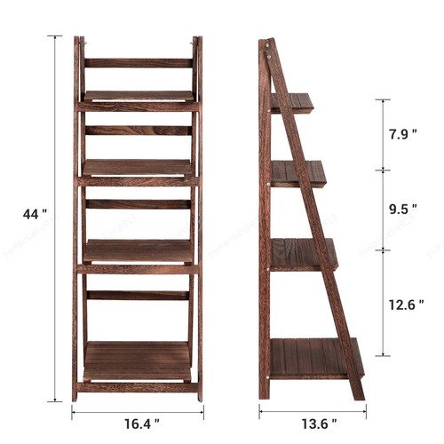 Tier wooden ladder shelf - 4,