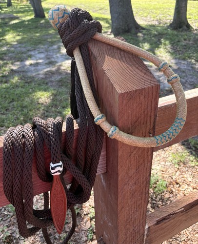 Natural rawhide bosal with - rawhide,
