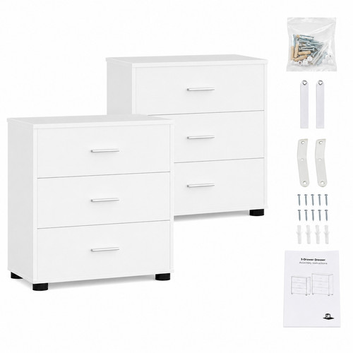 Set wood closet drawer - 2,