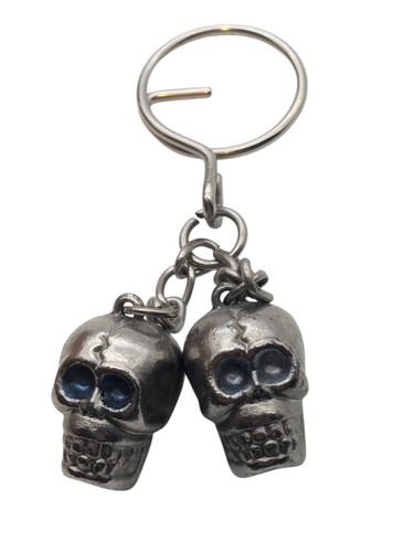 Vintage two skeleton heads - two,