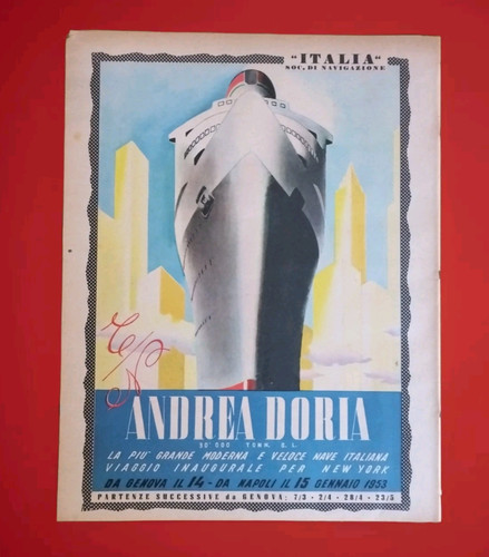 Andrea doria maiden trip genoa - doria,