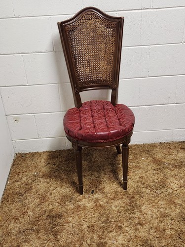 Side chair red tufted - red,