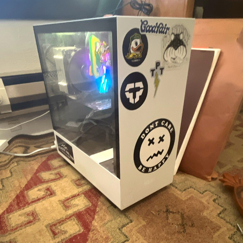 Custom white gaming tower - white,