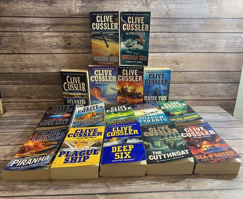 Clive cussler mix lot 16 - cussler, of