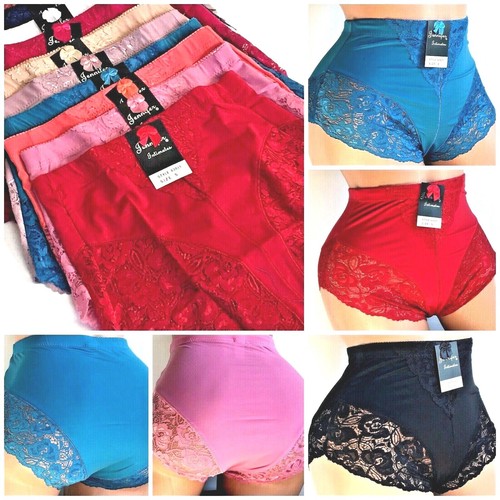 6 high waisted briefs - or,