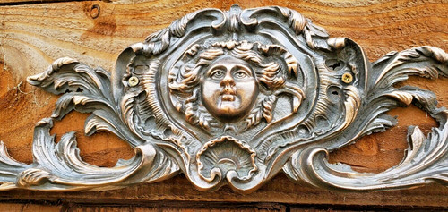 Large antique ornate - ornate, bronze