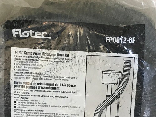 Flotec fp0012 4 sump - fp0012-6f, 1-1/4"