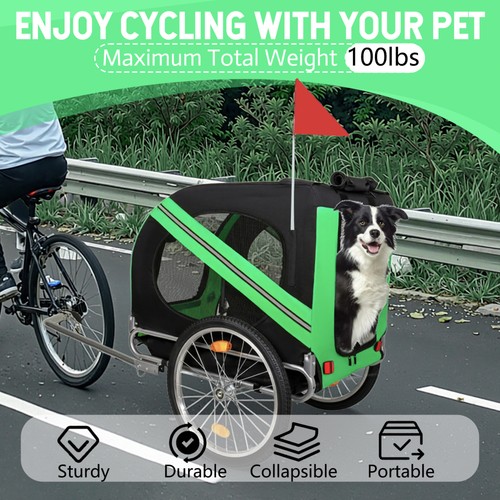 Large folding bike trailer - bike,