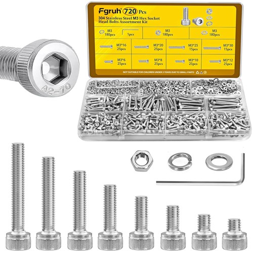720pcs screws assortment - m3,