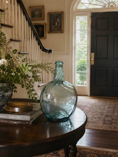 Antique 19th aqua glass - aqua,