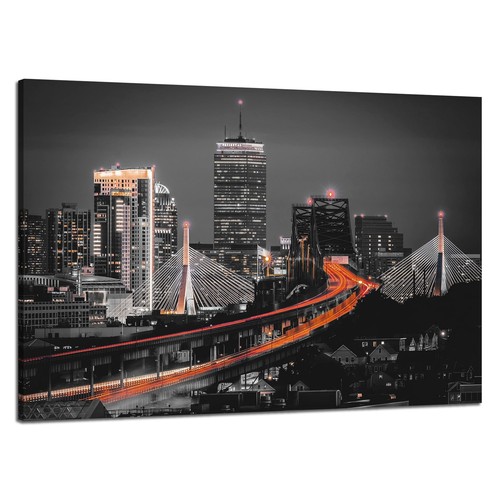 Boston city wall art - city,