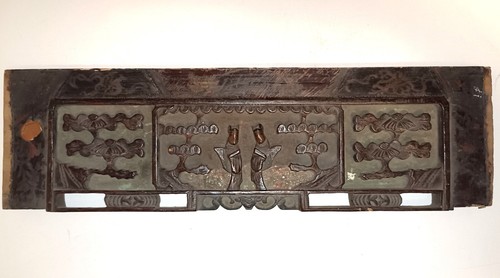 Antique oriental wood carving - antique,