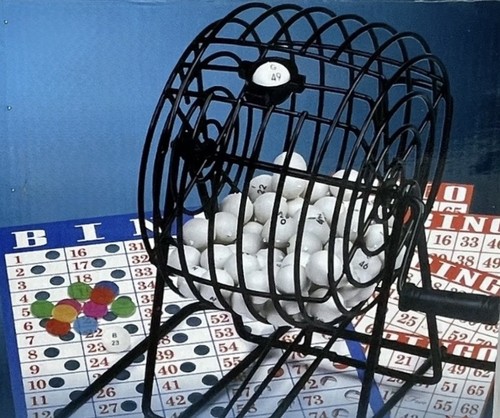 Bingo game set - set, metal
