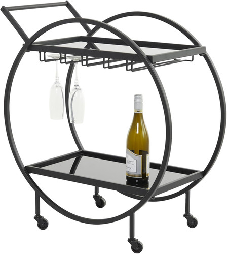 Stylish black metal - black, bar