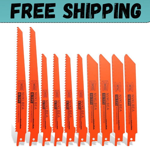 Piece reciprocating saw - 10-piece,