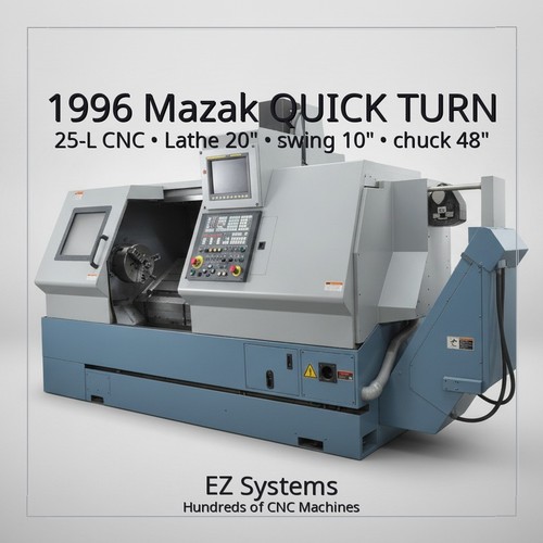 1996 mazak quick turn - 25-l, cnc