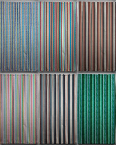 Colorful stripes french door - french,