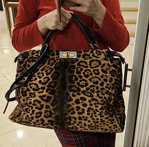 Fendi large peekaboo brown - large,